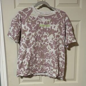 Gymshark Pink/mauve and White Camo Tee 100% cotton